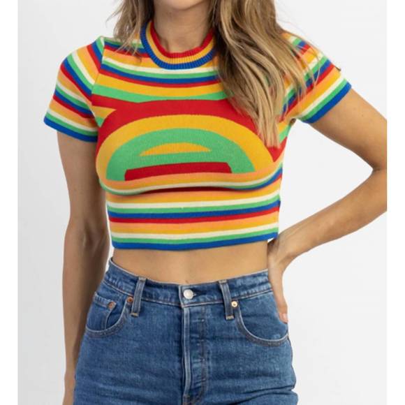 NEW FASCINATION over the crop top in rainbow - Picture 3 of 5